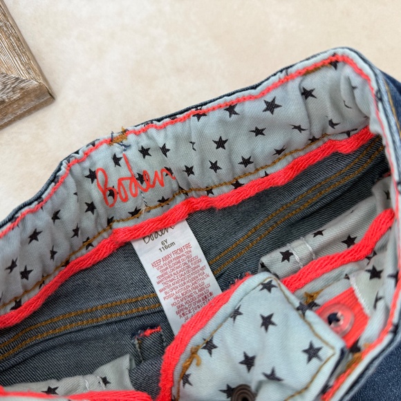 Mini Boden Cutoff Jean Shorts - Picture 2 of 3